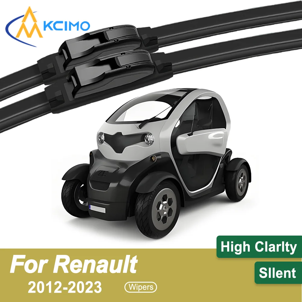 

Replacement Front Windshield Wiper Blades for Renault Twizy 2012-2023 Even Pressure Application System Consistent Coverage