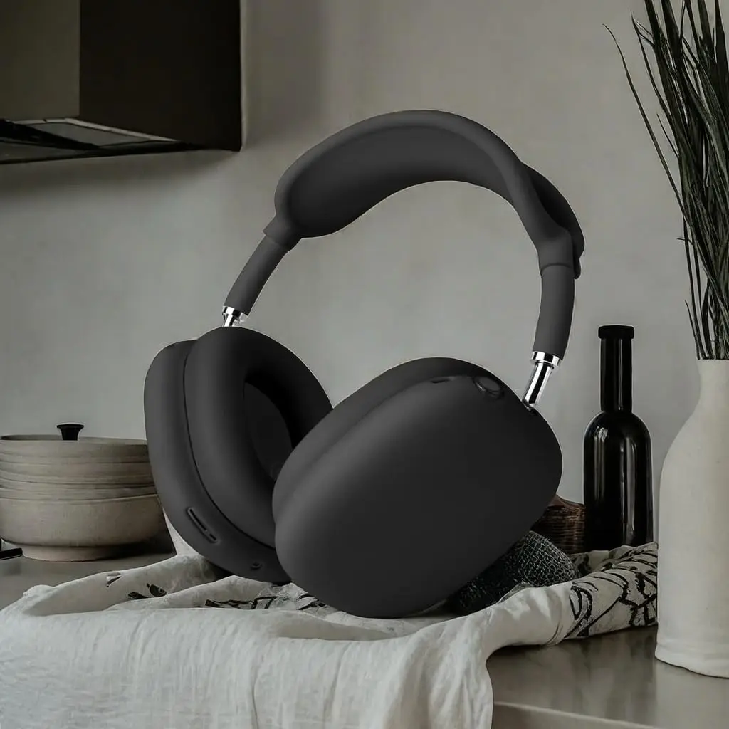 3 in 1 Silicone Protector for AirPods Max Headphones, Anti-Scratch Ear Cups Ear Pad Headband Cover Accessories