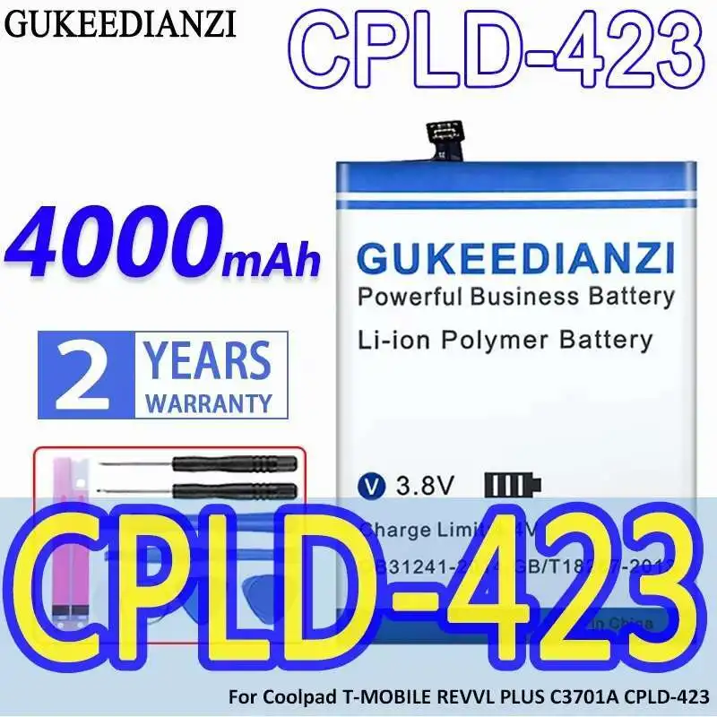 

4000Mah Mobile Phone Battery Stable Safe For Coolpad T-Mobile Revvl Plus C3701A Cpld-423