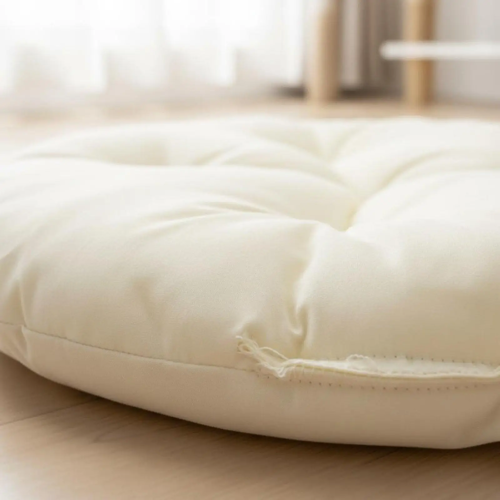 Plush Cat Cushion Round Pet Bed Reversible Two-sided Mat Comfortable Lounger Furniture Bedding for Cats