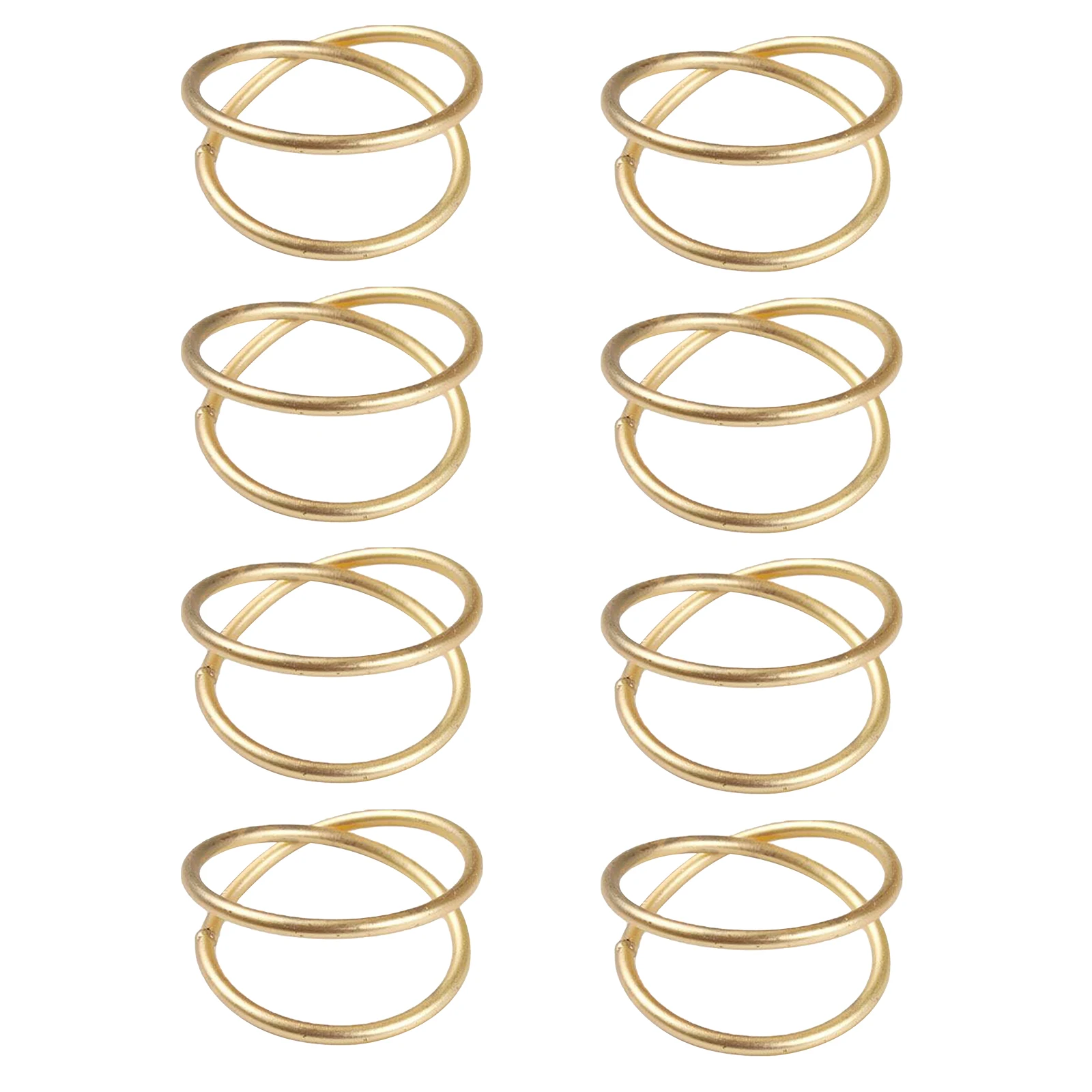 

8 Pcs Napkin Ring Holder for Dining Room Buckle Metal Buckles Decorative Dinner Napkins Rings