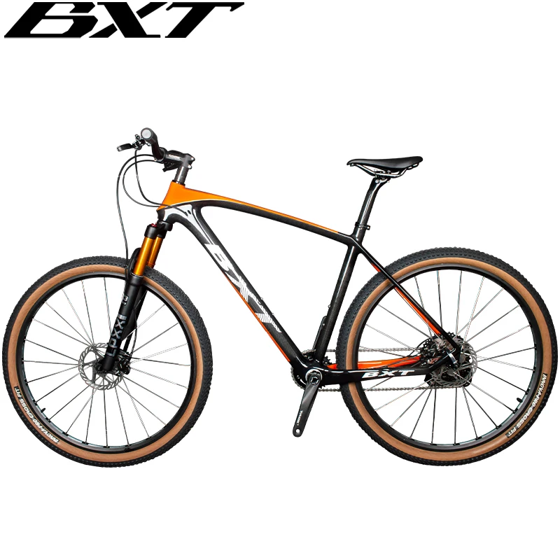 BXT 29er Carbon Mountainbike Carbon MTB Hardtail frame fiets Schijfrem Mountain Carbon Fiets Verende Vork 1x11Speed