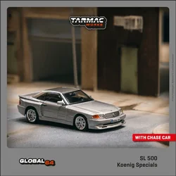 Tarmac Works 1:64 MB SL 500 Koenig Specials Silver Diecast Model Car