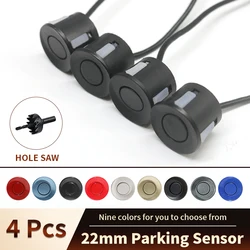 4 pcs 22mm Assistance Reversing Radar Parking Sensors Park tronic Black Blue Gray Red White for Vehicles Backup Radar
