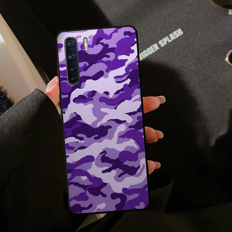 Camo Camouflage Combat Multicolor Case For OPPO A78 A98 A17 A77 A54 A74 A94 A15 A52 A72 A93 A16 A76 A96 A5 A9 A57S A53S Cover