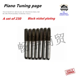 Piano tuning tools accessories A set of 230 Piano Tuning Page 7.0-7.5 Black nickel plating axis needle tuning pin Piano repair