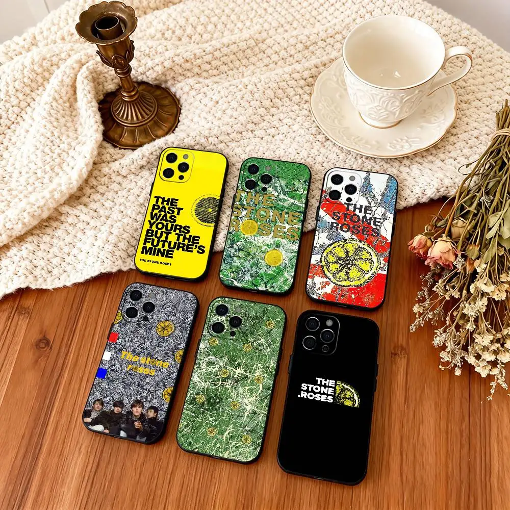 

Band The S-Stone Roses Phone Case For iPhone 17,16,15,14,13,12,11 Plus,Pro,Max,XS Silicone Soft Cover