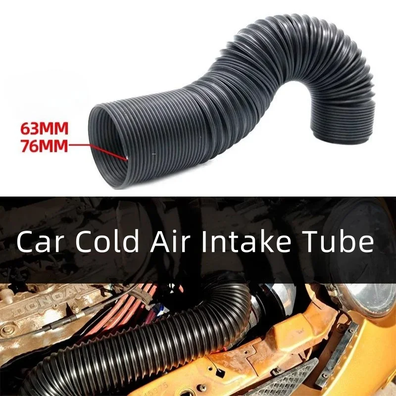 

For Car Cold Air Intake Tube Kit 2.5inch 3inch Flexible Air Inlet Duct Pipe System 63mm 76mm Universal Modifying the intake pipe