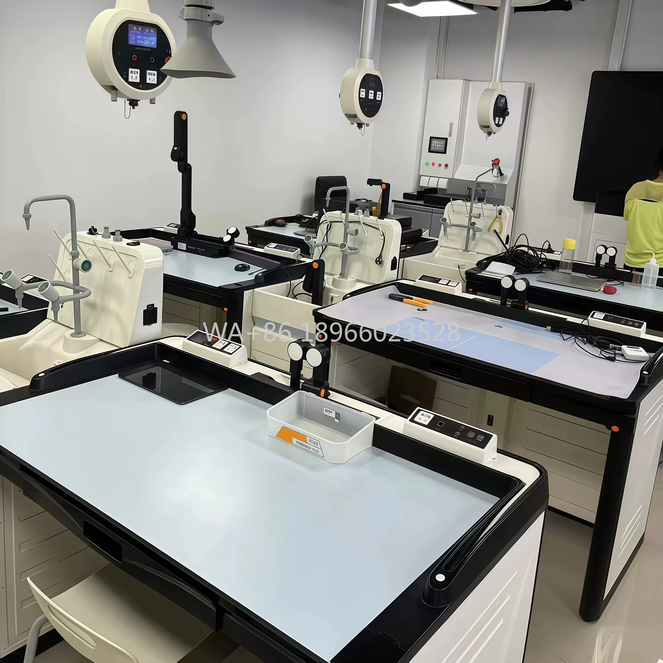 大学向け化学実験装置用ワークステーション、ワンストップサービス、現代的な学校実験台、化学用