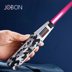 JOBON-Windproof Red Flame Torch Lighter, Safety Lock, Multifunctional Ignition, Kitchen Bbq, Outdoor Camping Gadgets