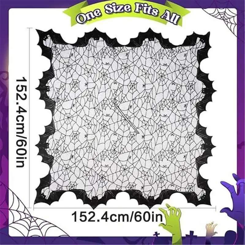 652F Halloween Web Shawl dành cho phụ nữ và trẻ gái trong chủ đề Proms Spiders