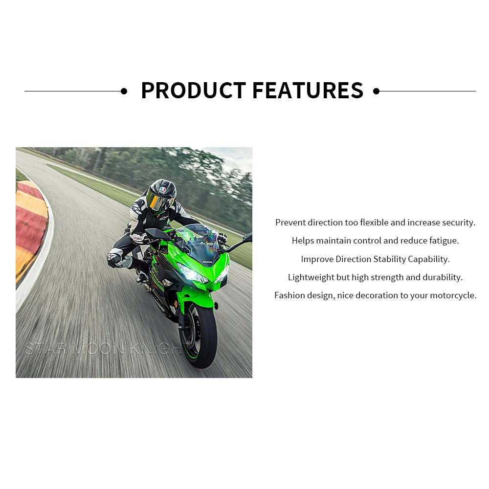 Motorcycle Accessories Steering Stabilize Damper Bracket Mount CNC Aluminum For Kawasaki Ninja 400 Ninja400 EX400 2018-2022