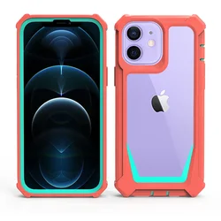 Armor Case for iPhone 16 15 14 13 12 11 Pro Max Mini XS XR SE 7 8 Plus Cover Anti-Fall Shield Air-bag Transperent Back Shell