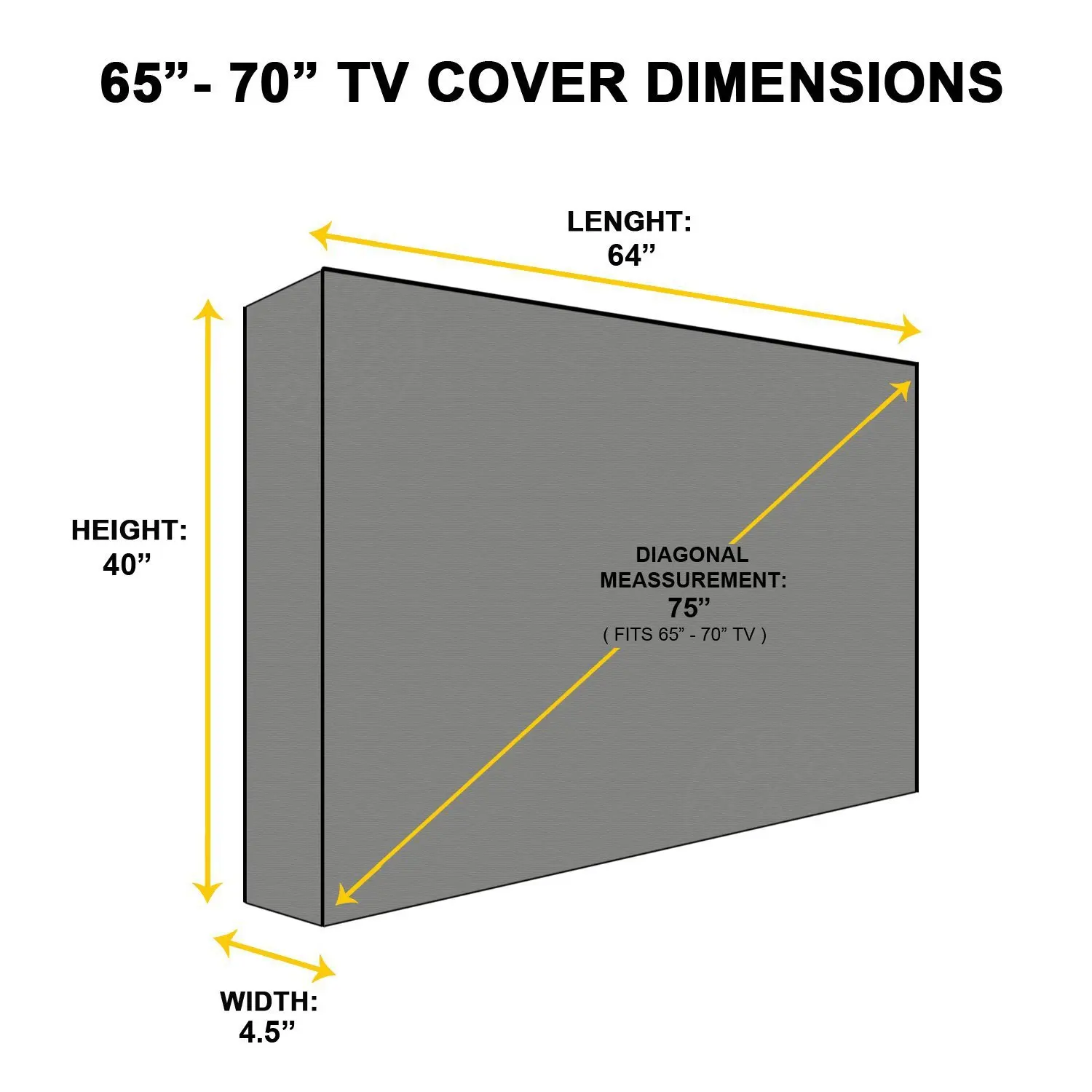 Outdoor-TV-Abdeckung, 32 Zoll, 36 Zoll, 43 Zoll, 50 Zoll, 55 Zoll, 60 Zoll, 65 Zoll, 75 Zoll, 85 Zoll TV-Bildschirm, wetterfeste Allzweck-Staubschutzhülle für LCD-Fernseher – Detail 9