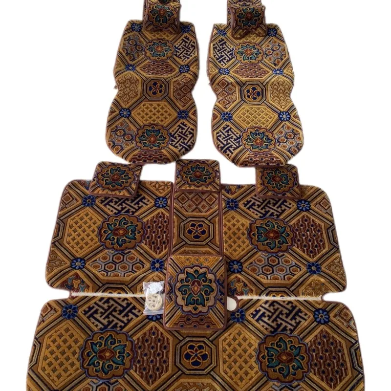 New Tibetan wool cashmere car seat cushion, national style design, universal hemming in four seasons, warm in winter and cool