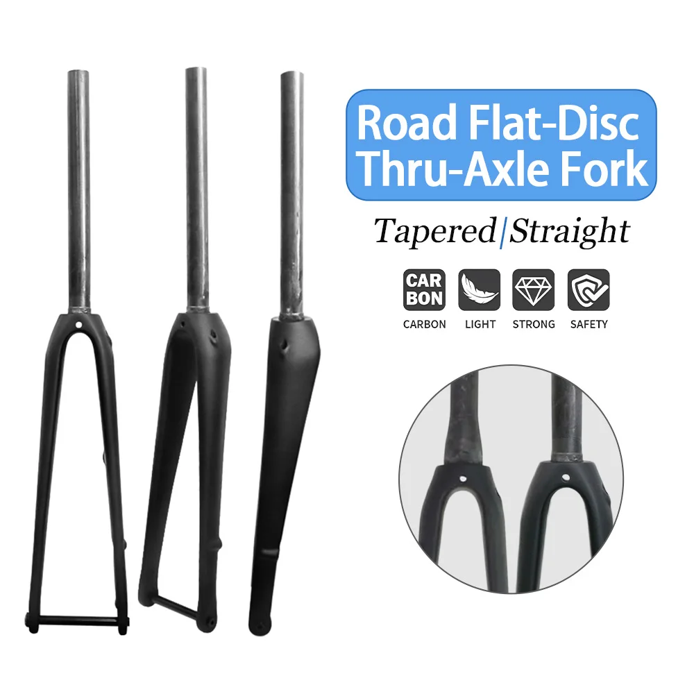 

T800all Carbon700c Disc Brake Roadbike Frontfork UD/glossy/Matte Cylinder Axlehard Front Fork18-25cc Hiddeninterior Bike Parts