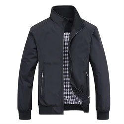 2025 Fashion Spring Jackets Men Casual Solid Color Bomber Jacket Men New in Outwears Baseball Overcoat Clothing Men's Jacket 6XL