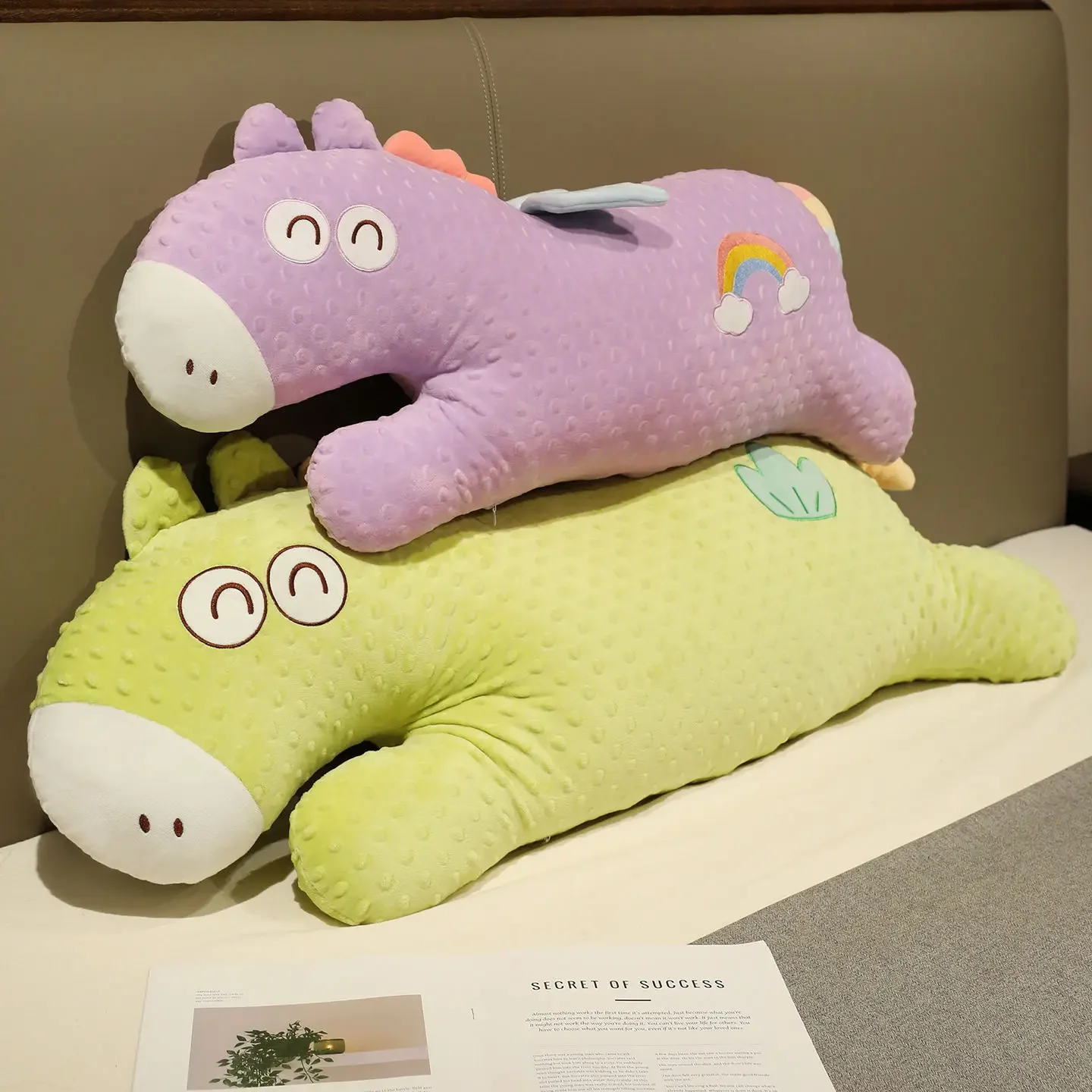 

Cozy Breathable Cartoon Horse Plush Pillow Big Size Happy Animal Doll Summer Cool Throw Pillow Kawaii Room Decor Lovely Gift
