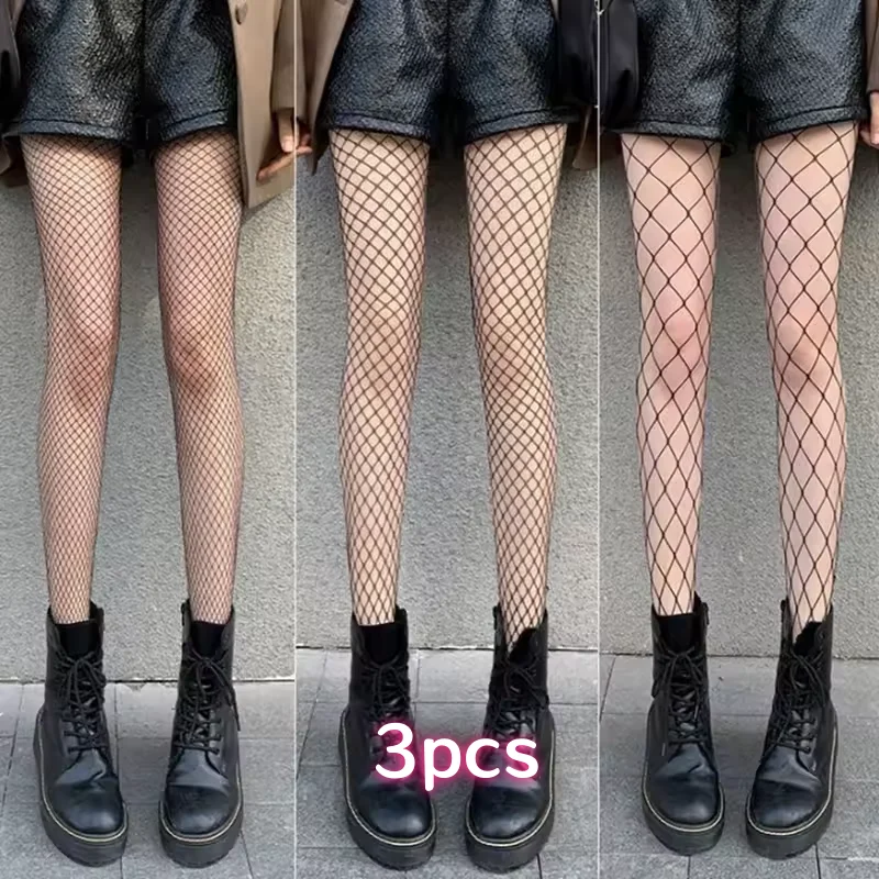 JK 網タイツハイウエスト靴下女性のセクシーな中空アウト網タイツストッキング黒タイツパンティ網タイツランジェリー