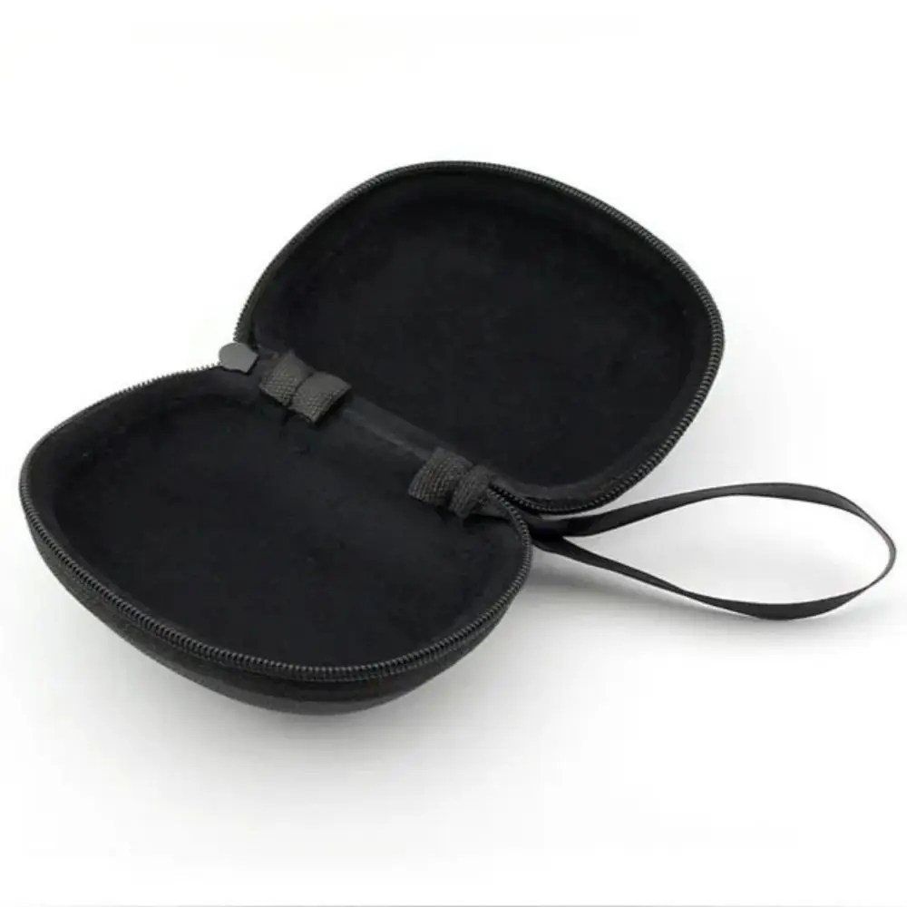 

EVE Weaving Folding Sunglasses Storage Box Round Zipper Lanyard Zipper Glasses Case Multi-Function Folding