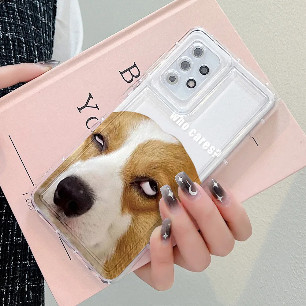 Dog Cat Case For Samsung S24 Ultra Funda S23 Plus 5G S21 S20 FE A55 A54 A53 A52S A35 A34 A33 A32 A15 A14 A13 S22 TPU Funny Cover
