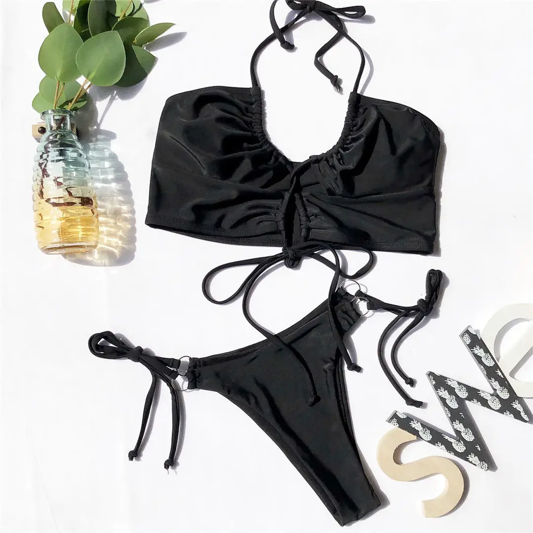 Sexy High-Cut-Leoparden-Bikini, Damen-Badebekleidung, zweiteiliger Bikini-Set, Schnür-Badeanzug, Badeanzug, Badebekleidung, V1708 – Detail 36