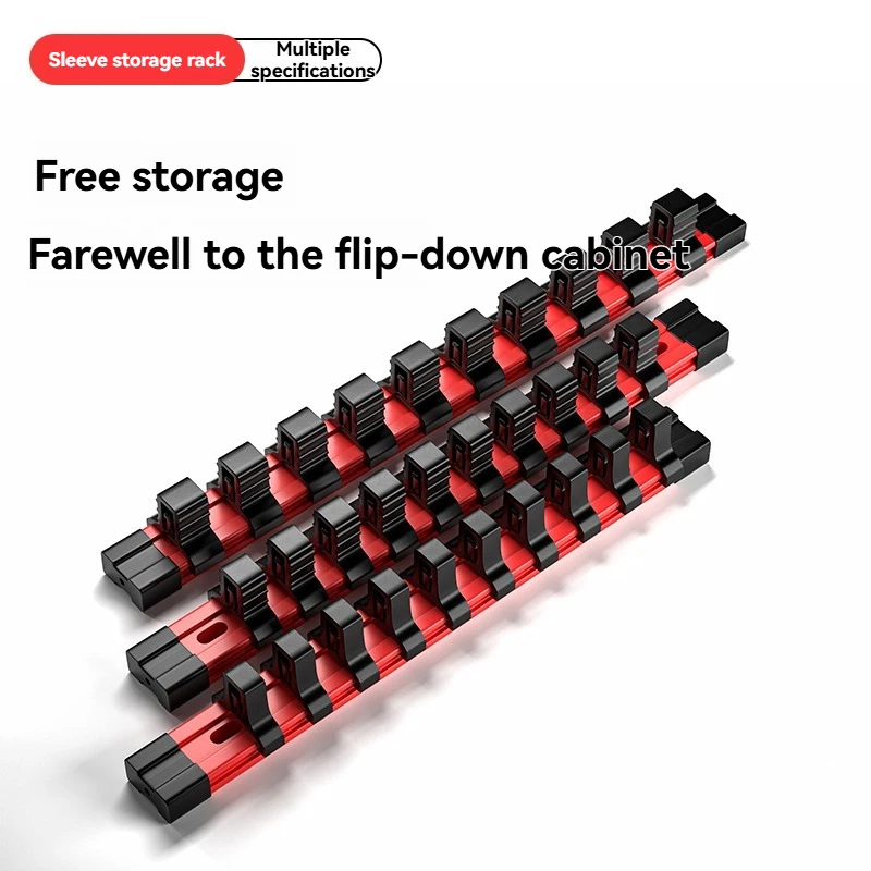 1/2pcs Socket Organizer Holder Trays for Toolboxes 12.5mm Interface 10 Card Position Portable Socket Clip Rail Holder