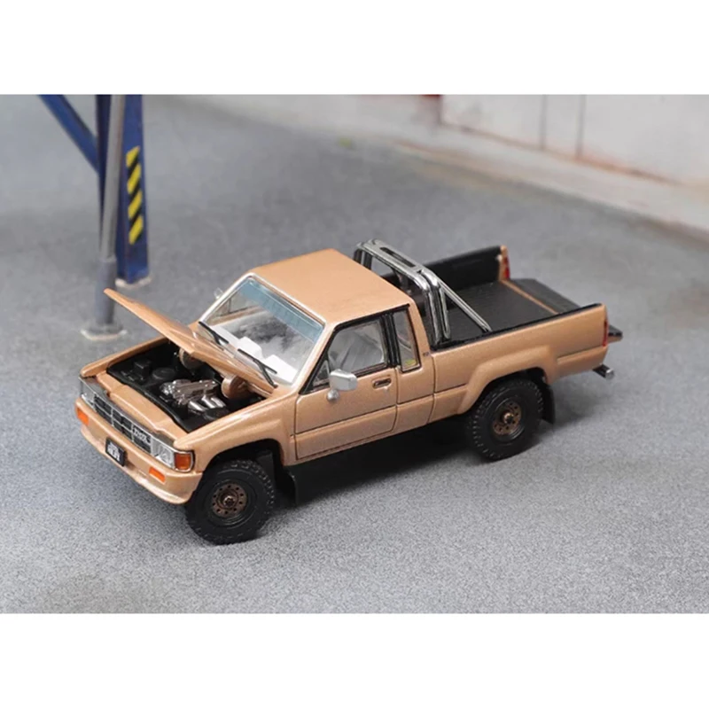 GCD Maßstab 1:64 1985 Hilux 4th (N50) SR5 Version Legierung Automodell Sammlung Display Ornament Spielzeug Geschenk