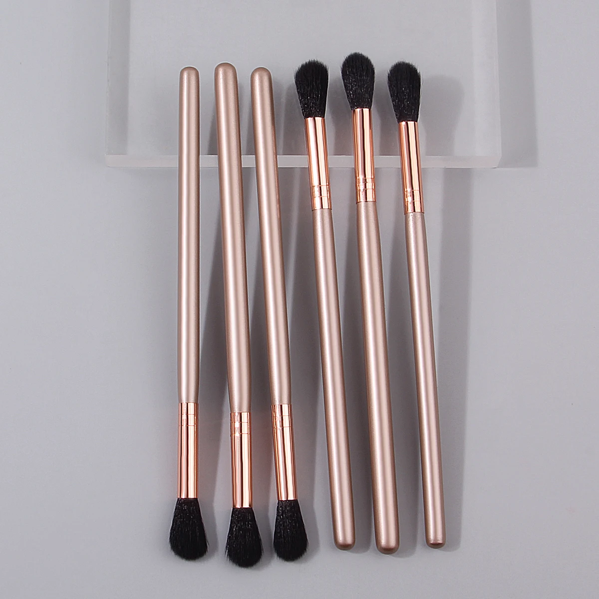 6 pçs moda conjunto de pincéis de maquiagem detalhes dos olhos escova sombra de olho escova de manchas portátil pincel de maquiagem profissional ferramenta de beleza