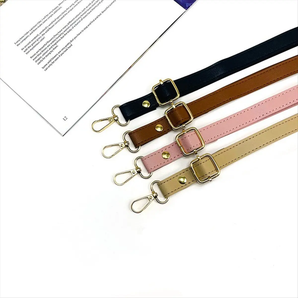 ABQR Borse Borse Tracolla in pelle regolabile per tracolla larga 1,8 cm Accessori di ricambio per tracolla per borsa a tracolla-A