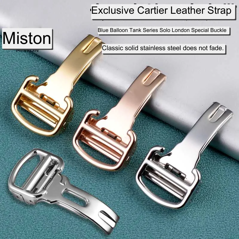 

Metal buckle 14/16/18/20mm for Cartier Blue Balloon Pasha London Men Leather Watch Nylon Strap Folding Buckle Band Buckle women