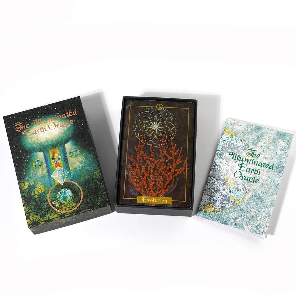 Illuminated Earth Oracle Card Deck Tarot Divination 63-Card Oracle Deck Inspired By The Beauty And Mystery Of The Natural World