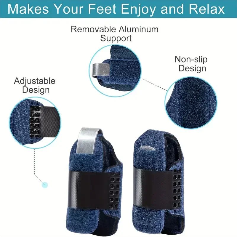 1pcs Toe Splint Toe Straightener For Hammer Toe Brace Hammertoe Splint Toe Wrap Toe Covers Broken Toe Support