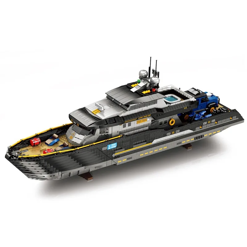 

Роскошный яхтовый корабль 4421 шт. 66103 модель орнамент MOC Technic ABS строительные блоки радиоуправляемая модель кирпичи DIY игрушка праздник подарок на день рождения