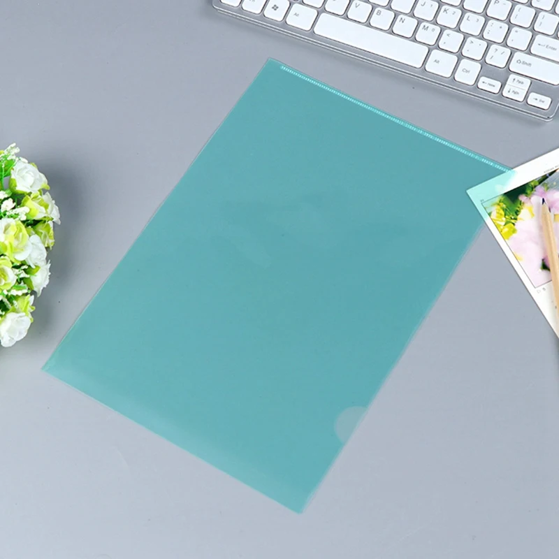 50Pcs Plastic Folders A4 Sleeves Wallets For Protection Files With Top & Side Open Sleeves For A4 Paper Work Office Easy Install