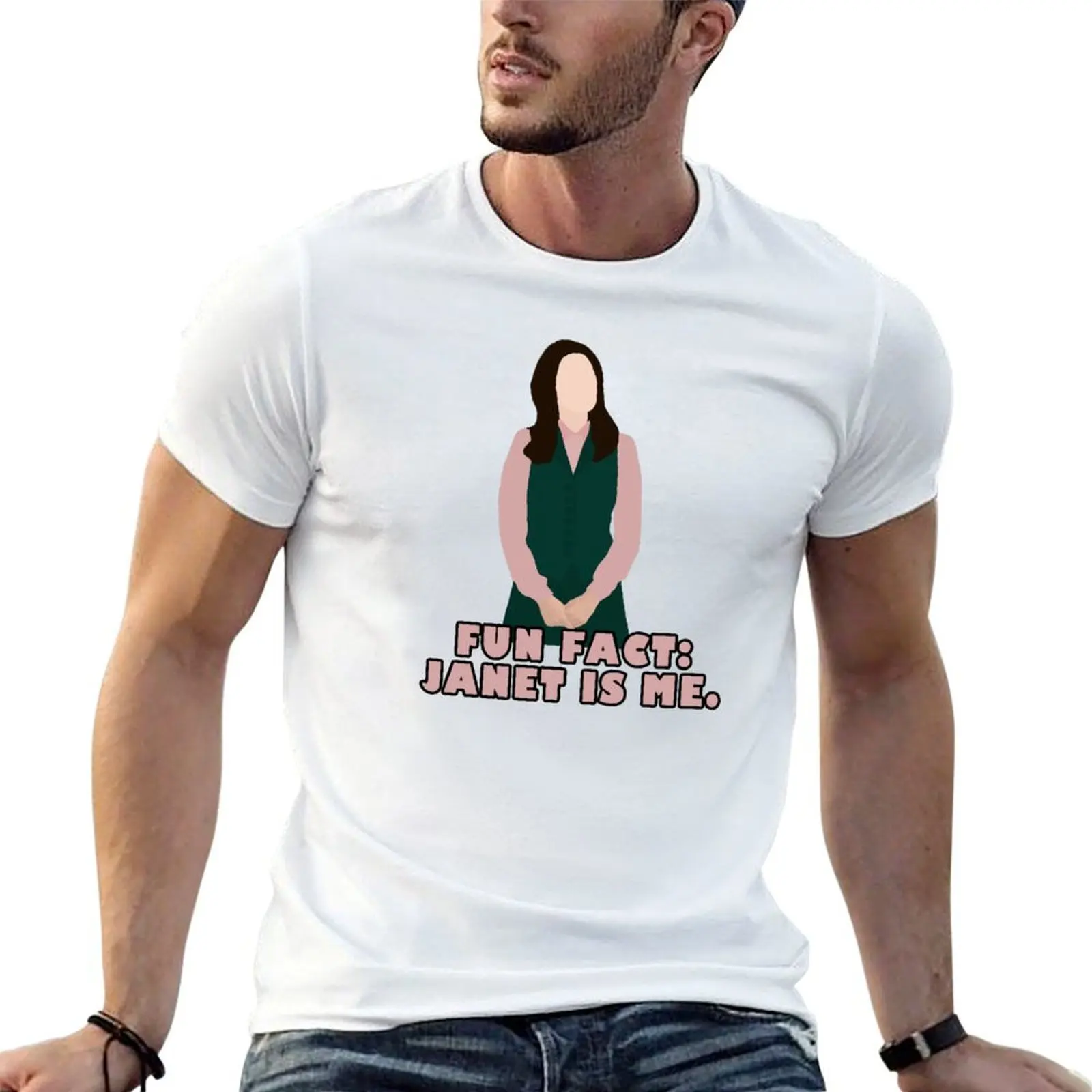 fun fact: janet is me T-Shirt sweat designer shirts oversized t shirt men