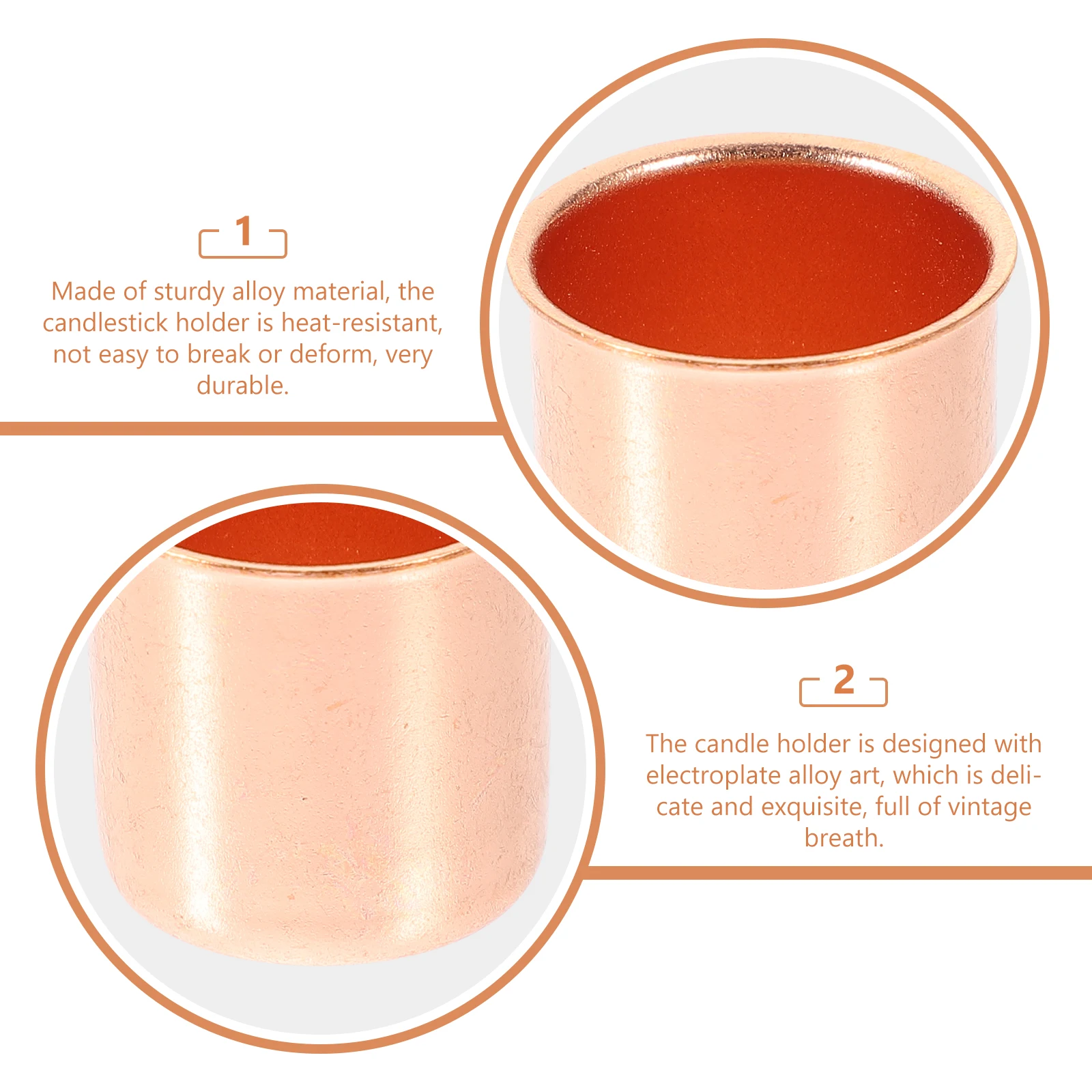 

Taper Cup Ornaments Desktop Decor Decorative Holder Centerpiece Christmas Decorations