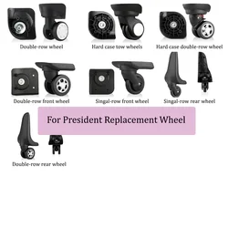 Suitable For President Suitcase Wheel Replacement Suitcase Universal Wheel Accessories Trolley Case Silent Repair Roller Parts