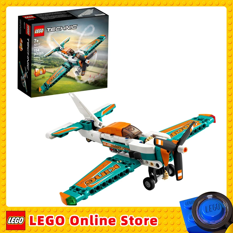 LEGO 42117 Technic Race Plane Toy to Jet Aeroplane 2 in 1 Stunt Building Set for Kids Boys Girls Birthday Xmas Gift (154 Pieces)