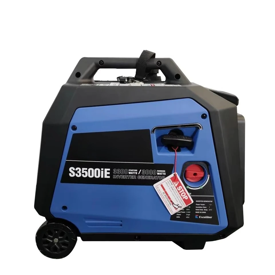 8 hours running time 50Hz 230V 3.2kw 3.5kw Petrol inverter silent generator small generator for home use