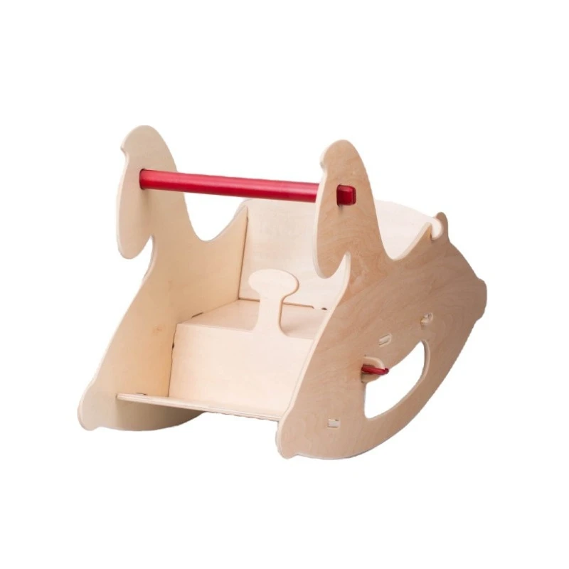 

Children's Trojan Horse Baby Wooden Rocking Horse Nordic Style New Year's Gift