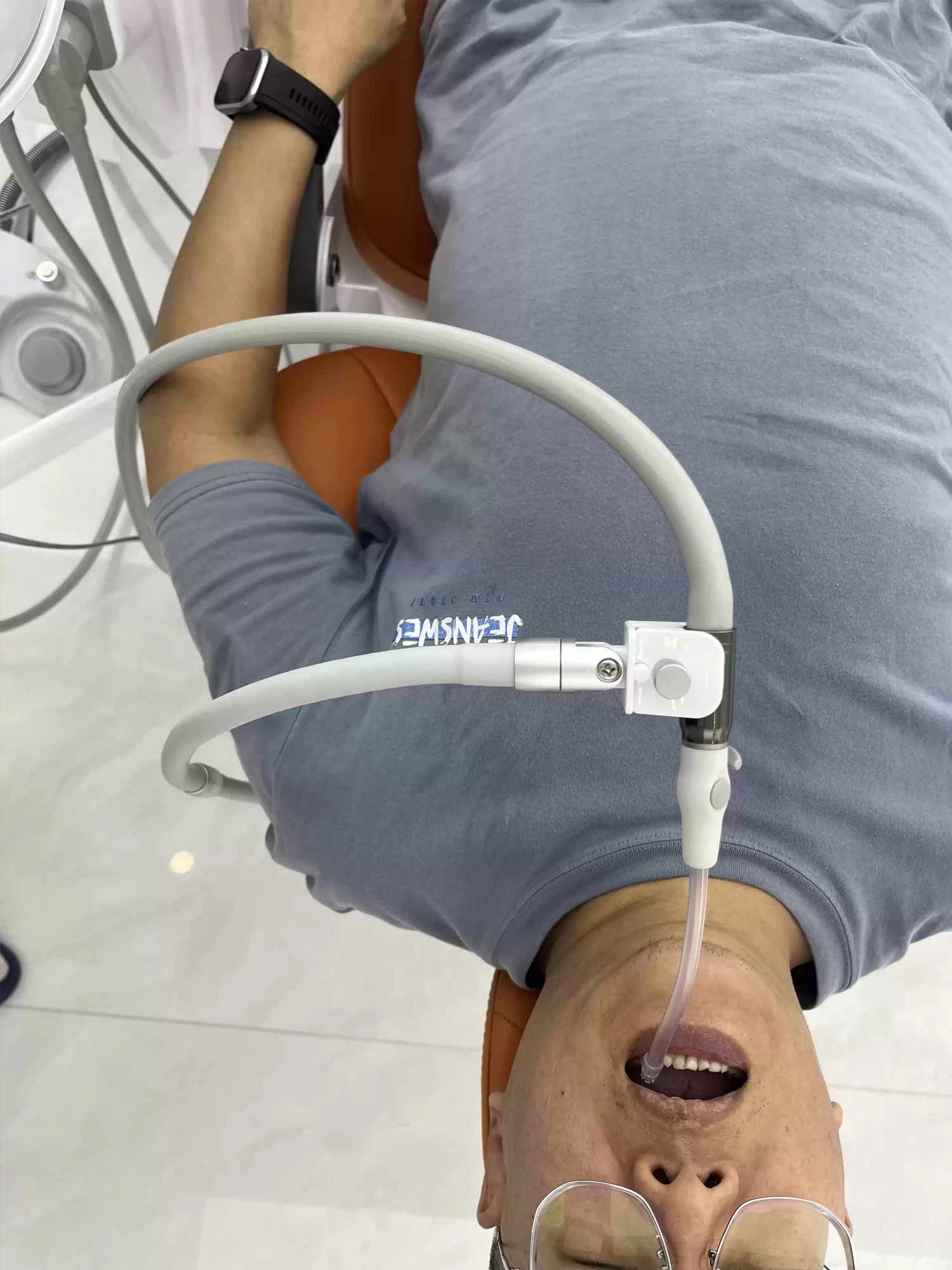 Universal Dental Chair Suction Holder Bracket Adjustable Flexible Saliva Ejector Support Rack for All Dental Units