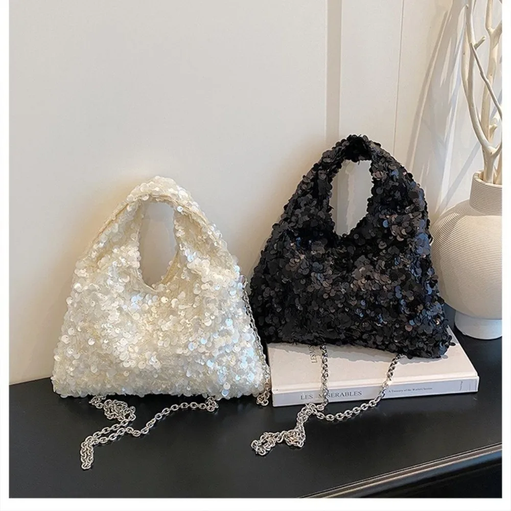 High Quality Glamorous Evening Bag Sequins Design Solid Color Women's Shoulder Bag Shining Women's Handbags