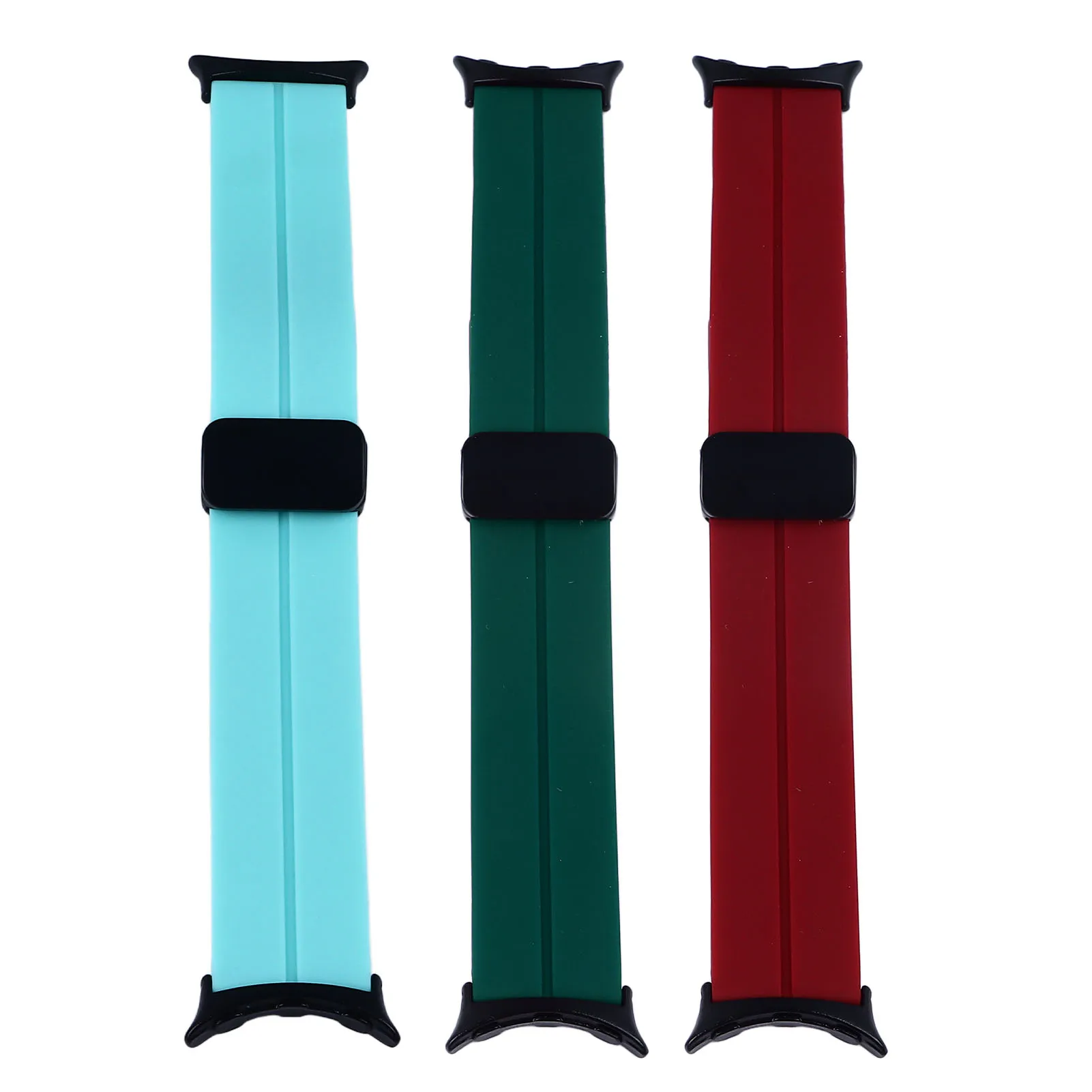 سوار معصم متوافق جيد، جزء بديل من السيليكون المطاطي، ناعم ومسامي للساعات الإلكترونية