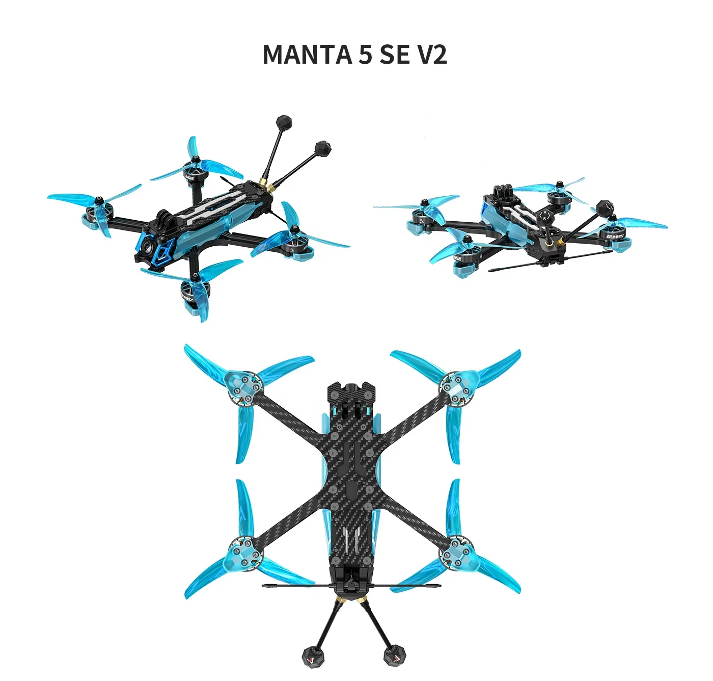 

Axisflying Manta 5 SE V2 Squished X 5-дюймовый аналоговый FPV-видеопередатчик VTX-5.8G-1.6W для начинающих с HD-камерой, 3D-флипом и передачей на 10 км