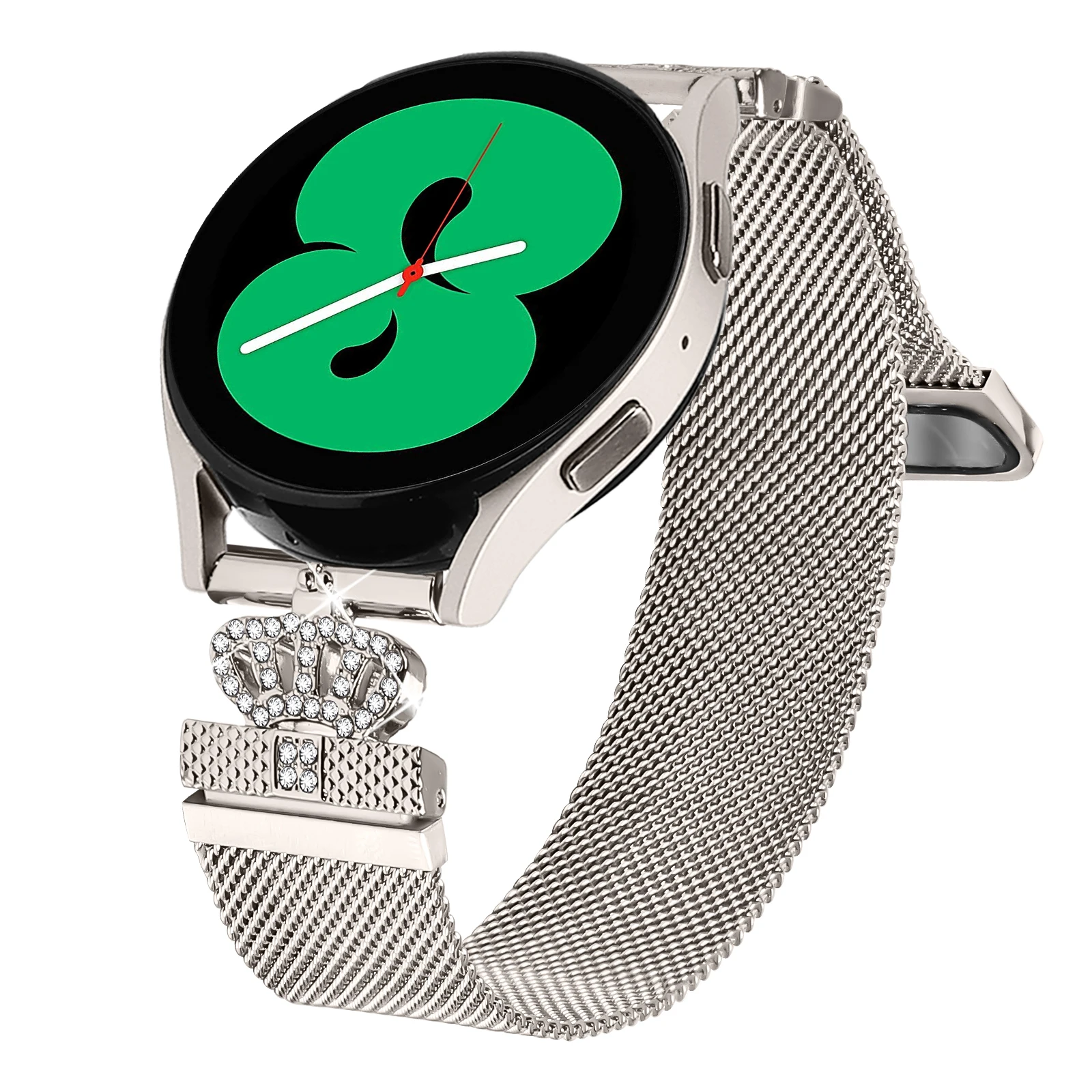 20 مللي متر حزام من الفولاذ المقاوم للصدأ لساعة سامسونج جالاكسي 7 6 5 4 40 مللي متر 44 مللي متر/ساعة 4 6 كلاسيكي/نشط 2/5Pro 45 مللي متر/ساعة 3 41 مللي متر سوار