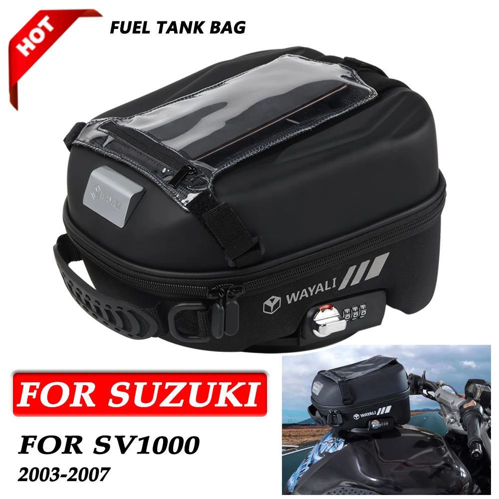 

Motorcycle Fuel Tank Bag for SUZUKI SV1000 SV 1000 2003 2004 - 2005 2006 2007 Navigation Packag Storage Bag with Lnstall Adapter