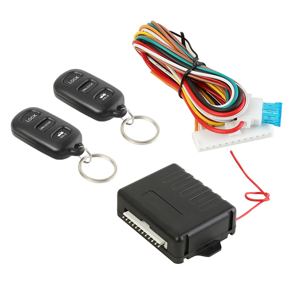 Keyless Entry Alarm System with Remote Control Car Door Lock 433.92MHz Vehicle Central Locking Kit Release Keyless Entry System