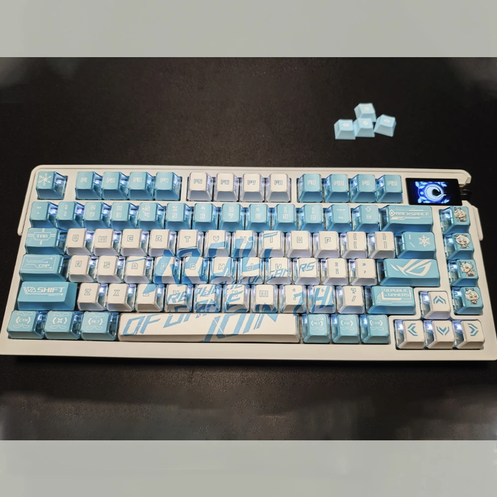 Anime keycaps pbt cereja perfil keycap personalizado gamers teclas para mx switch teclado mecânico jogos tema exclusivo teclado