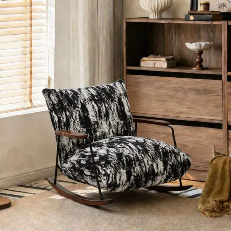 Modern style casual rocking chair apartment living room balcony bedroom furniture